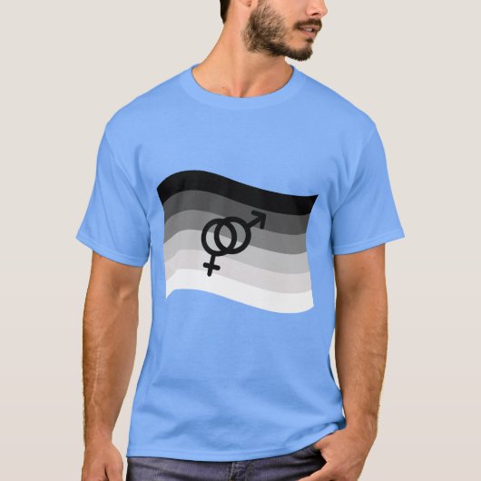 RECHTE VLAG DIE MET SYMBOOL ZWAAIT T-SHIRT (Voorkant)