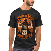 Rechte wegen saai verhalen Route 66 Shirt