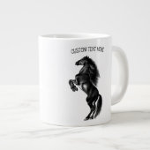 Rechte Wild Horse Coffee Mok met aangepaste tekst (Voorkant rechts)