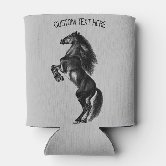 Rechte Wild Horse Koelbox met aangepaste tekst Blikjeskoeler (Achterkant)