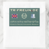 Rechteckiger Aufkleber 2 - TR-Freunde Rechthoekige Sticker (Tas)