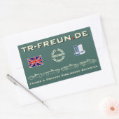 Rechteckiger Aufkleber 2 - TR-Freunde Rechthoekige Sticker (Envelop)