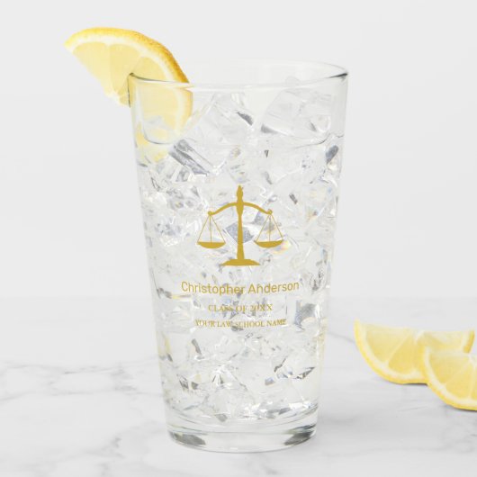 Rechtelijke Afstudeerfeest Glas (Voorkant ijs)