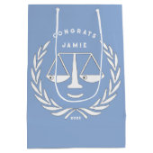 Rechten Afgestudeerd aan de Rechtenfaculteit Medium Cadeauzakje (Achterkant)