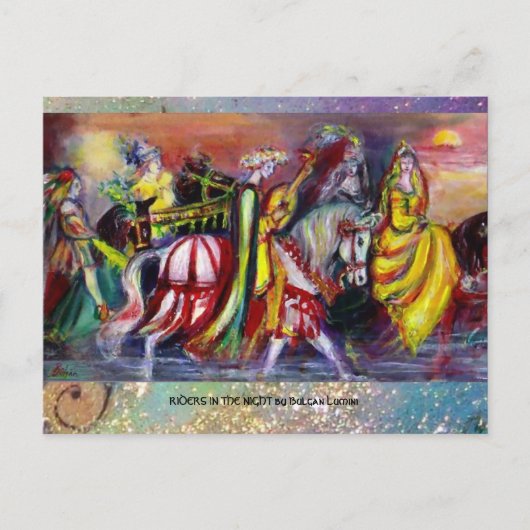 RECHTEN IN DE NACHT BRIEFKAART (Voorkant)