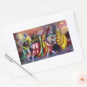 RECHTEN IN DE NACHT RECHTHOEKIGE STICKER (Envelop)