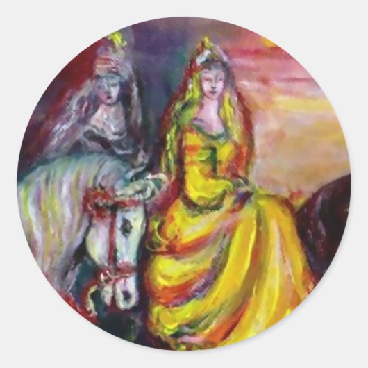 RECHTEN IN DE NACHT RONDE STICKER (Voorkant)