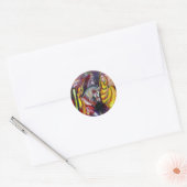 RECHTEN IN DE NACHT RONDE STICKER (Envelop)