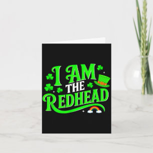 Rechten op de roodharige grappig ik ben de roodhar kaart