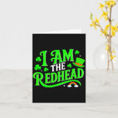 Rechten op de roodharige grappig ik ben de roodhar kaart (Gele Bloem)
