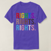 Rechten Rechten Rechten rechten gelijke LGBTQ BLM  T-shirt (Design voorkant)
