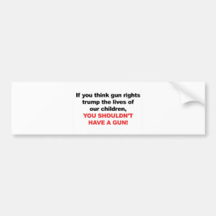 Rechten van de pistool op kinderen? Je zou geen Pi Bumpersticker