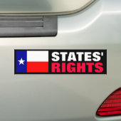 Rechten van de staten bumpersticker (Op auto)