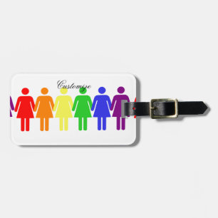 Rechten van de vrouw 2017 LGBTQIA Bagagelabel