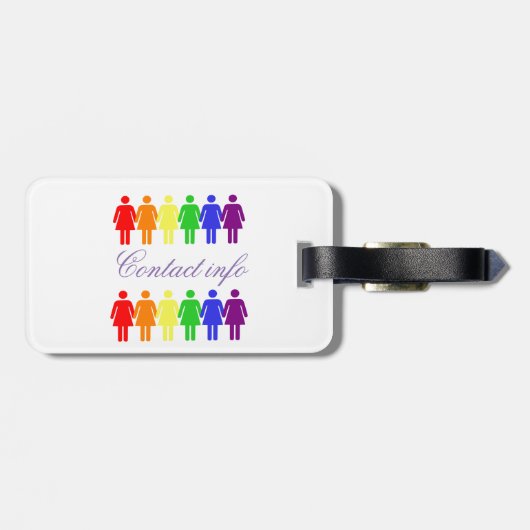 Rechten van de vrouw 2017 LGBTQIA Bagagelabel (Achterkant horizontaal)