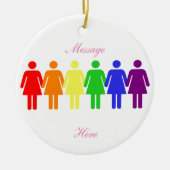 Rechten van de vrouw 2017 LGBTQIA Keramisch Ornament (Voorkant)