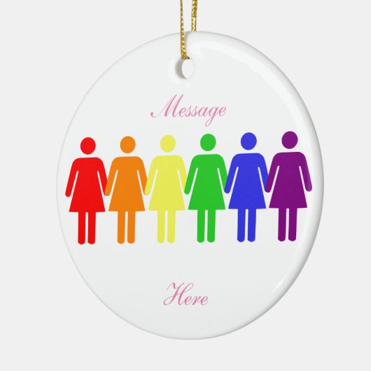 Rechten van de vrouw 2017 LGBTQIA Keramisch Ornament (Links)