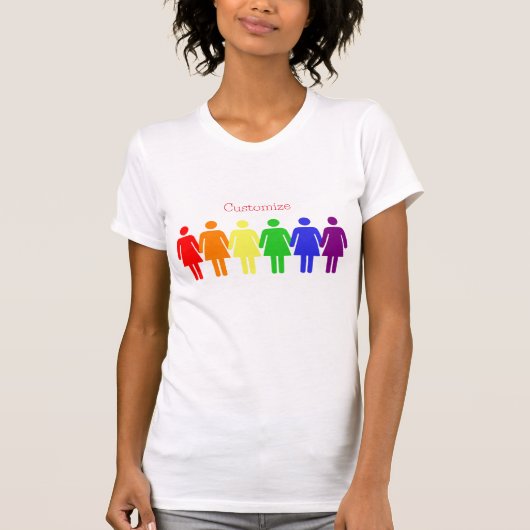 Rechten van de vrouw 2017 LGBTQIA T-shirt (Voorkant)