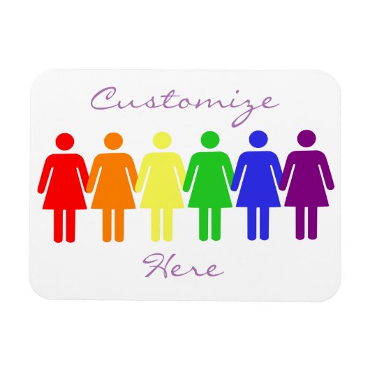 Rechten van de vrouw 2017 LGBTQIA Thunder_Cove Magneet (Horizontaal)