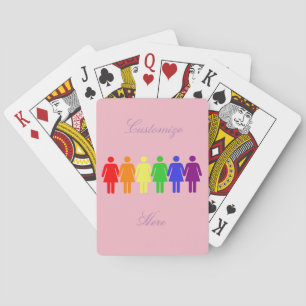 Rechten van de vrouw 2017 LGBTQIA Thunder_Cove Pokerkaarten