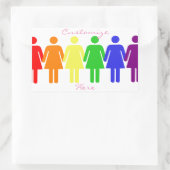 Rechten van de vrouw 2017 LGBTQIA Thunder_Cove Rechthoekige Sticker (Tas)