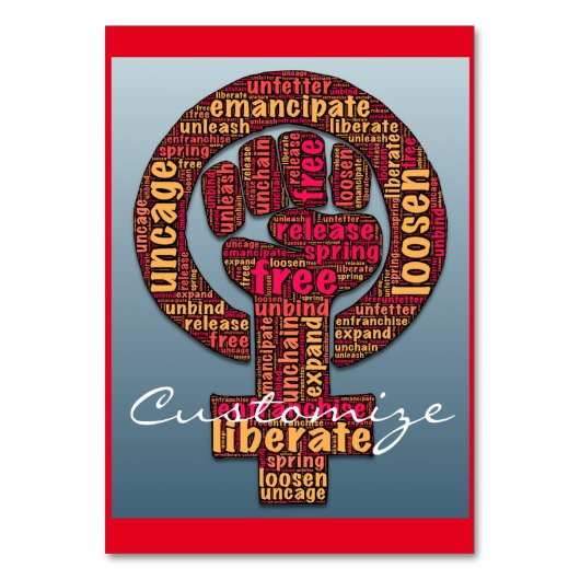 Rechten van de vrouw 2017 opgevoerd als eerste Thu Kaart (Voorkant)