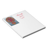 rechten van de vrouw 2017 verhoogd vuist notitieblok (Schuin)