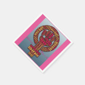 rechten van de vrouw 2017 verhoogd vuist servetten (Hoek)