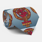 rechten van de vrouw 2017 verhoogd vuist stropdas (Opgerold)