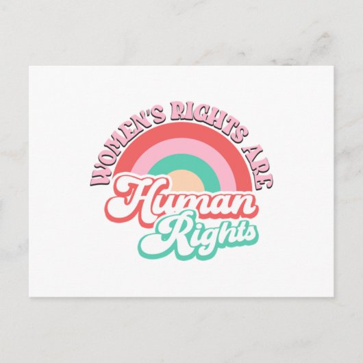 Rechten van de vrouw briefkaart (Voorkant)