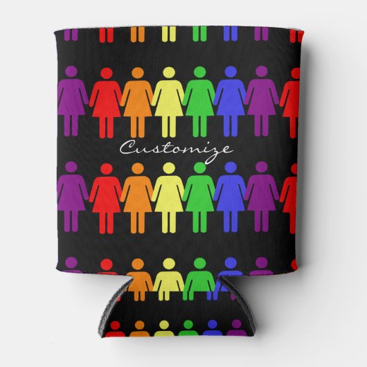 Rechten van de vrouw LGBTQIA Thunder_Cove Blikjeskoeler (Voorkant)