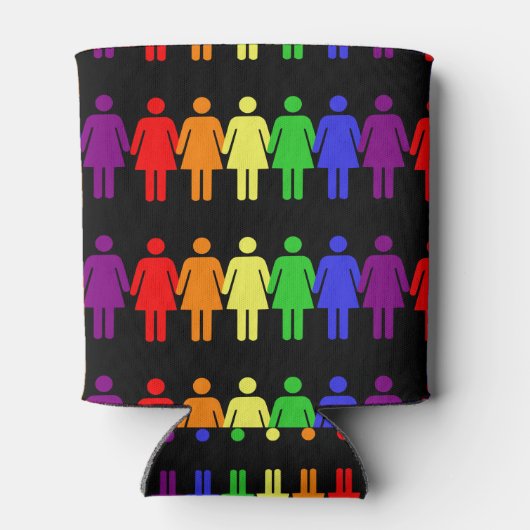 Rechten van de vrouw LGBTQIA Thunder_Cove Blikjeskoeler (Achterkant)