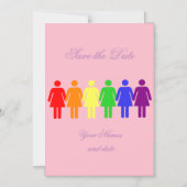 Rechten van de vrouw LGBTQIA Thunder_Cove elke kle Magnetische Uitnodiging (Voorkant)