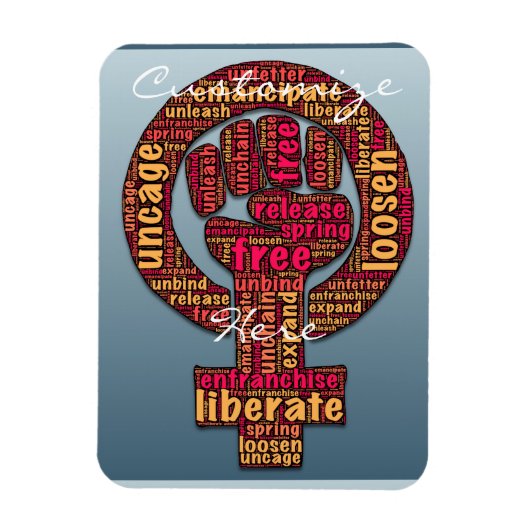 Rechten van de vrouw opgeheven in 2017 LGBTQIA Magneet (Verticaal)