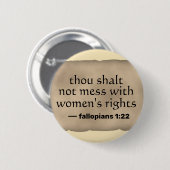 Rechten van de vrouw ronde button 5,7 cm (Voorkant /achterkant)