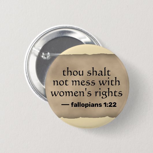 Rechten van de vrouw ronde button 5,7 cm (Voorkant /achterkant)