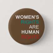 Rechten van de vrouw ronde button 5,7 cm (Voorkant)