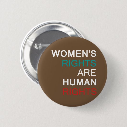 Rechten van de vrouw ronde button 5,7 cm (Voorkant /achterkant)