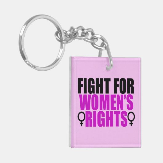 Rechten van de vrouw sleutelhanger (Voorkant Links)