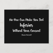 Rechten van de vrouw | Voeling van Inferior Eleano Briefkaart (Voorkant)