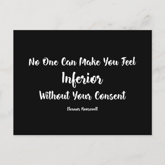 Rechten van de vrouw | Voeling van Inferior Eleano Briefkaart (Voorkant)