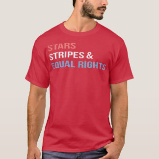 Rechten van de vrouwStars Stripes en gelijke recht T-shirt