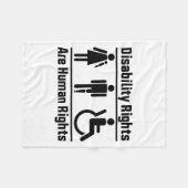 Rechten van gehandicapten zijn mensenrechten fleece deken (Voorkant (Horizontaal))