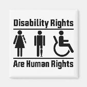 Rechten van gehandicapten zijn mensenrechten magneet (Voorkant)