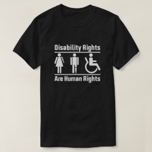 Rechten van gehandicapten zijn mensenrechten t-shirt