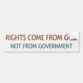 Rechten van God Bumpersticker (Voorkant)
