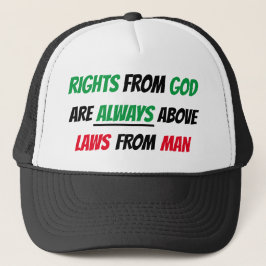 Rechten van God Trucker Hat Pet