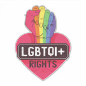Rechten van Lgbtqi Sticker (Voorkant)