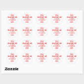 Rechten van pistolen ronde sticker (Vel)