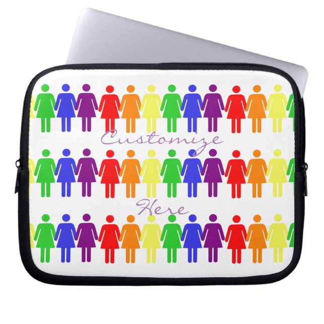 Rechten van vrouwen 2017 LGBTQIA Laptop Sleeve (Voorkant)
